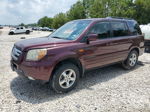 2007 Honda Pilot Exl Maroon vin: 5FNYF28717B002995