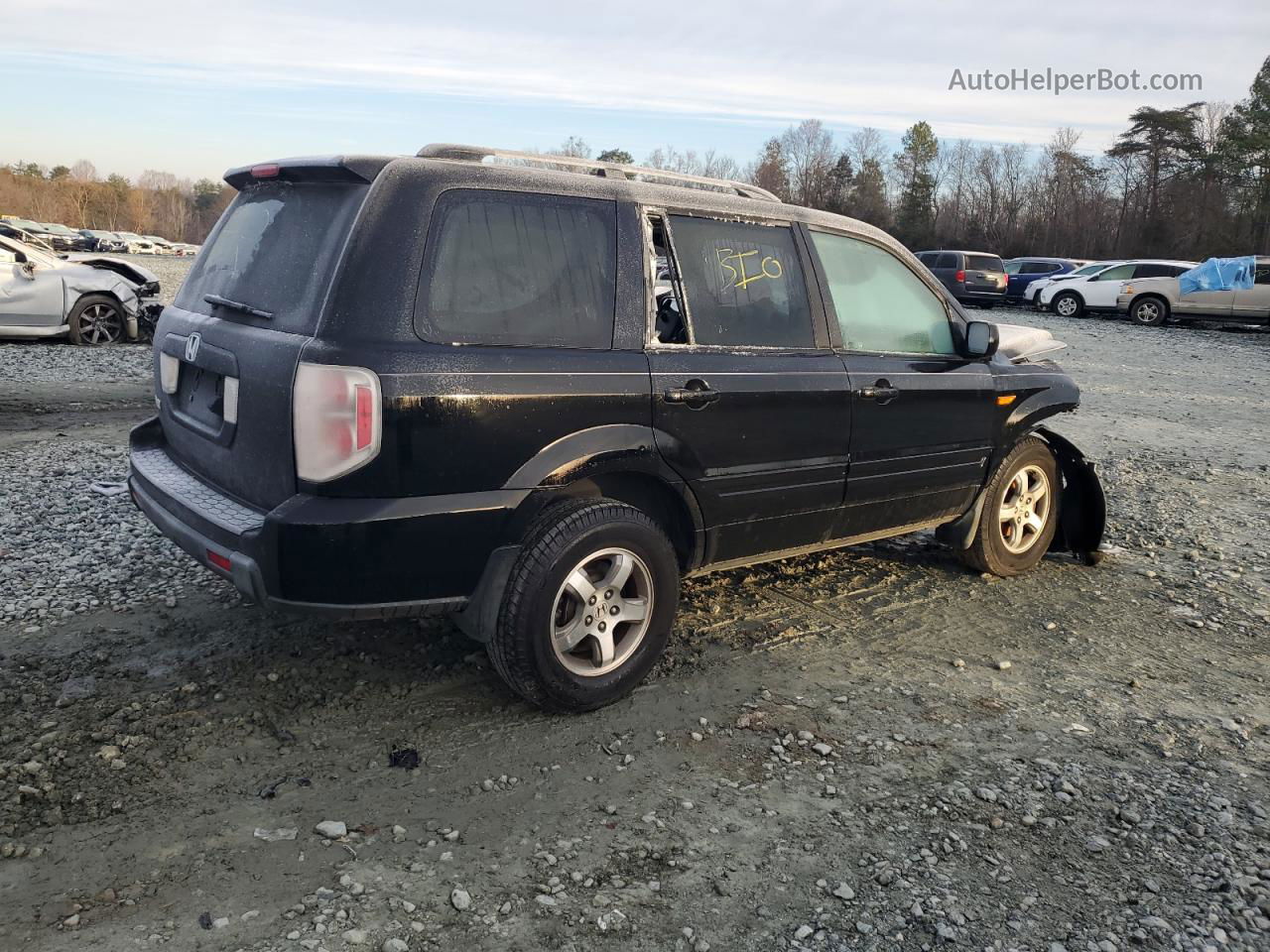 2007 Honda Pilot Exl Black vin: 5FNYF28717B024429