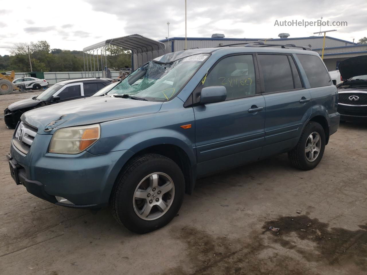 2007 Honda Pilot Exl Gray vin: 5FNYF28727B009616