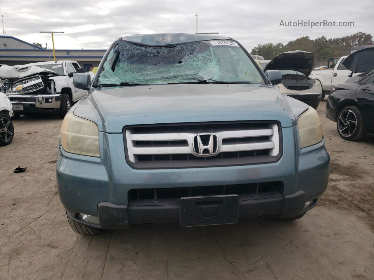 2007 Honda Pilot Exl Gray vin: 5FNYF28727B009616