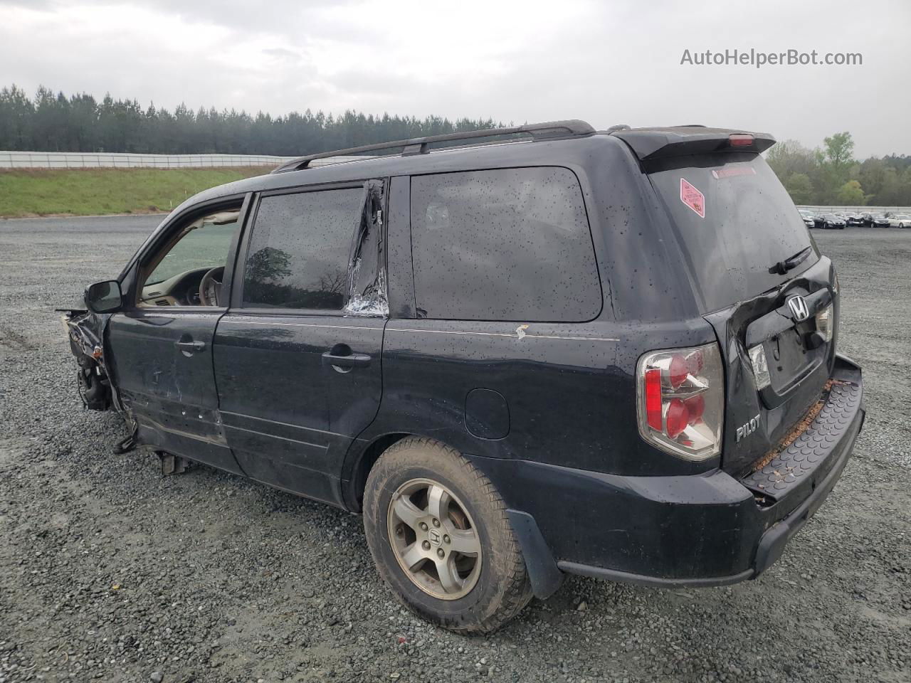 2007 Honda Pilot Exl Black vin: 5FNYF28757B007052