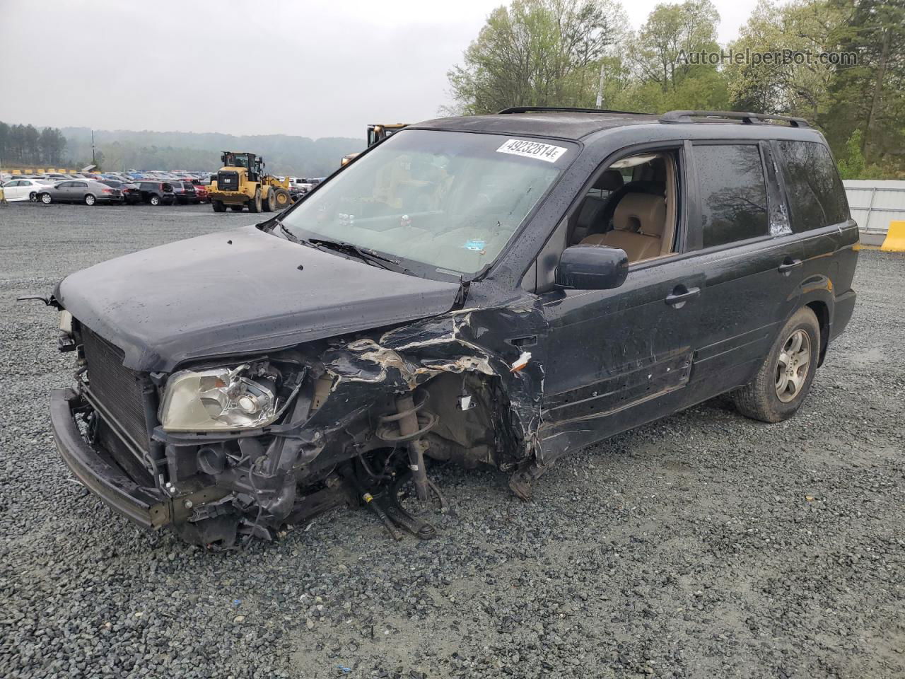 2007 Honda Pilot Exl Black vin: 5FNYF28757B007052