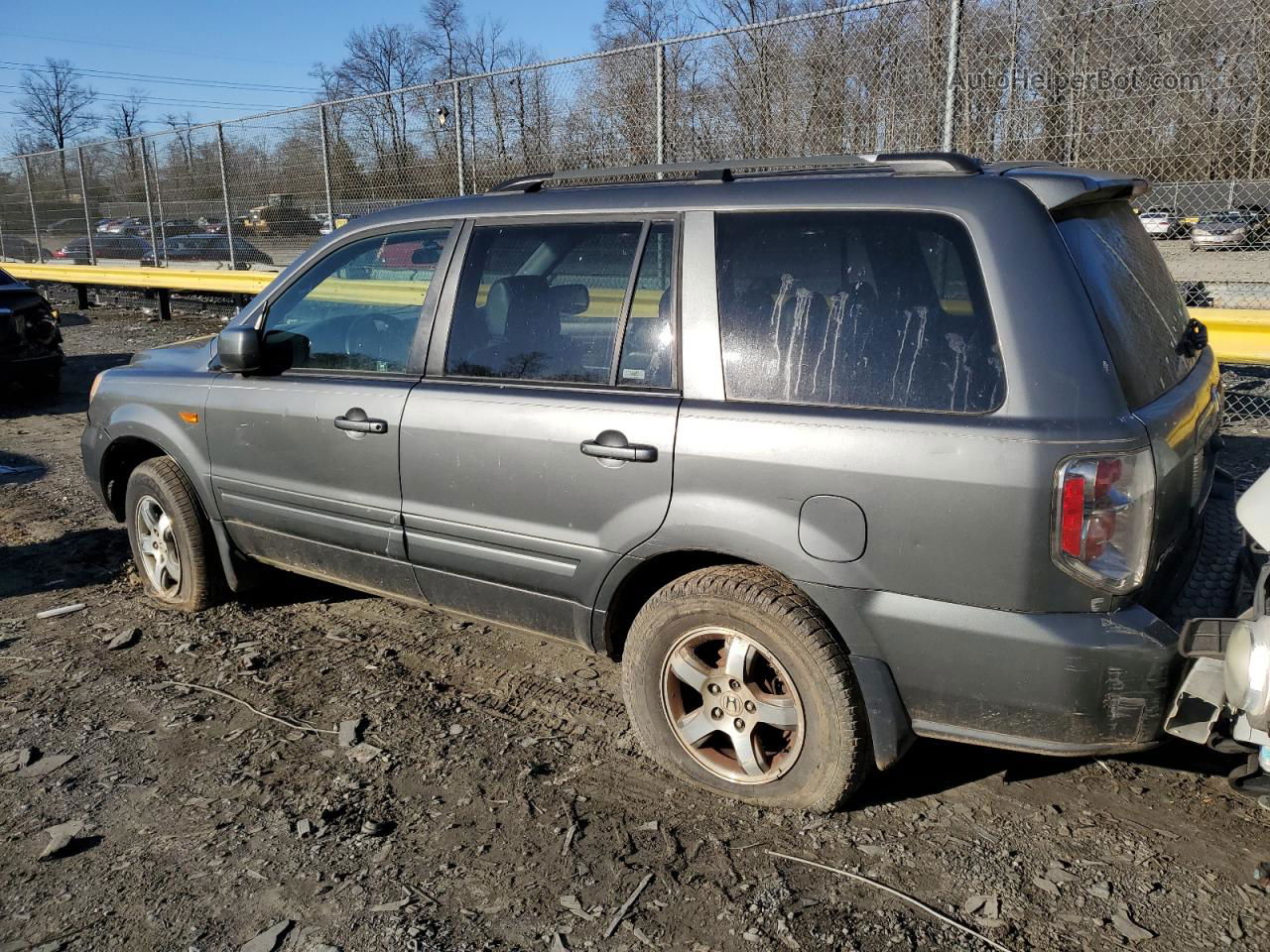 2007 Honda Pilot Exl Gray vin: 5FNYF28757B026863