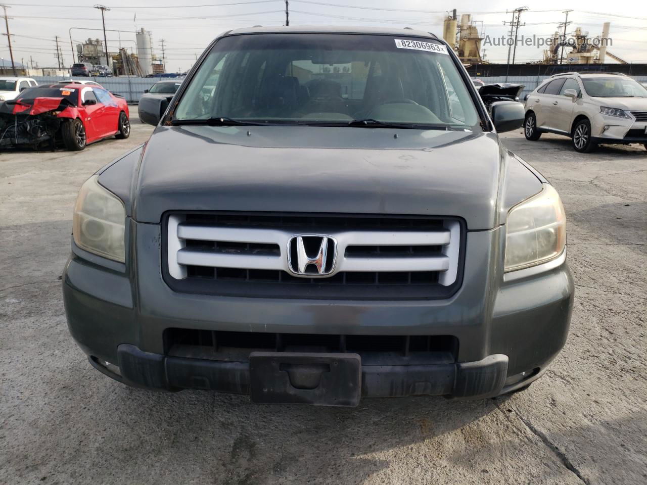 2007 Honda Pilot Exl Gray vin: 5FNYF28777B043065