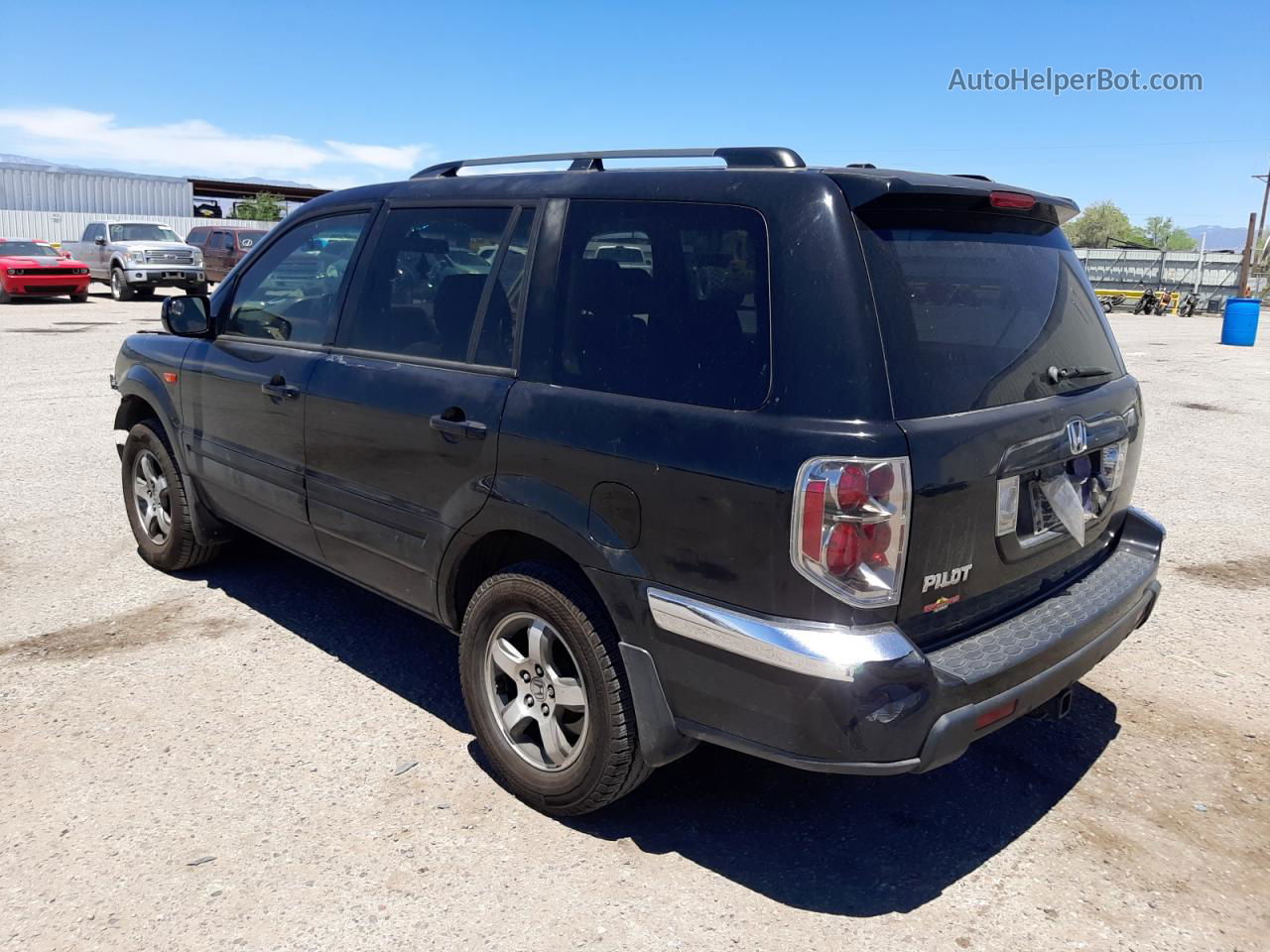 2007 Honda Pilot Exl Black vin: 5FNYF28787B004419