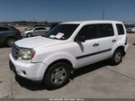 2009 Honda Pilot Lx White vin: 5FNYF38219B018465