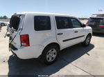 2009 Honda Pilot Lx White vin: 5FNYF38219B018465