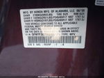 2009 Honda Pilot Lx Burgundy vin: 5FNYF38259B006125