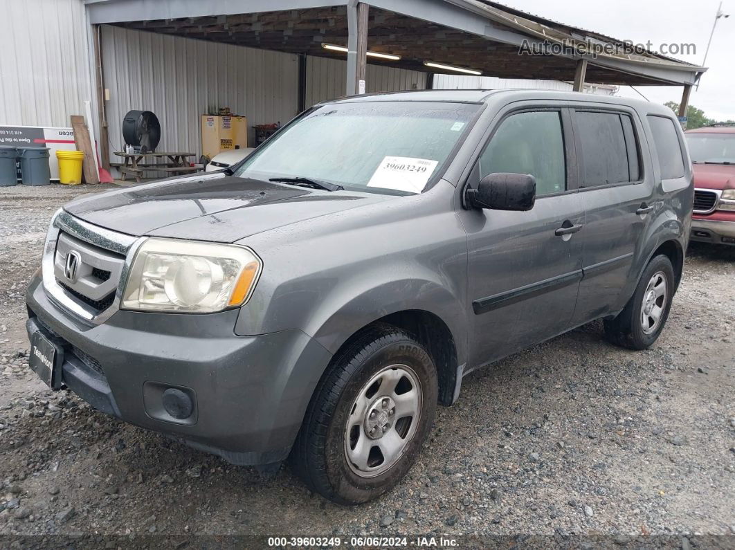 2009 Honda Pilot Lx Gray vin: 5FNYF38259B009087