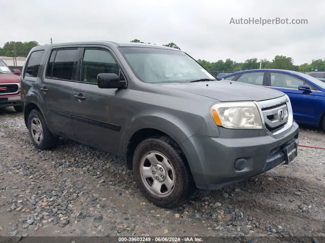 2009 Honda Pilot Lx Gray vin: 5FNYF38259B009087