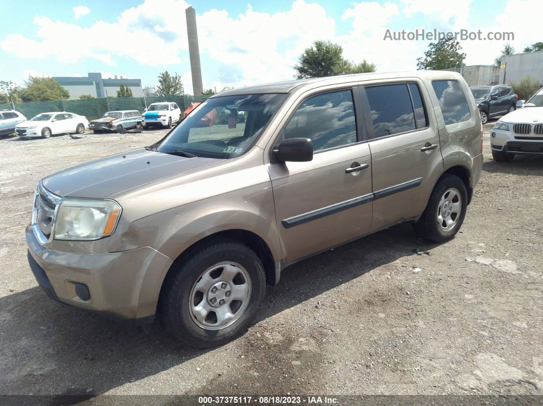 2009 Honda Pilot Lx Gold vin: 5FNYF38259B025936