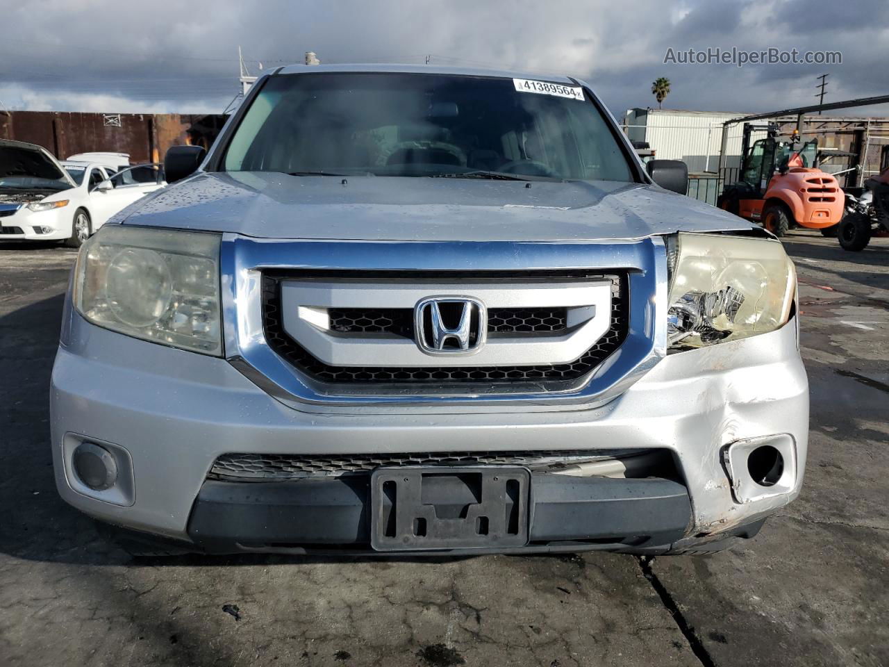 2009 Honda Pilot Lx Silver vin: 5FNYF38269B007140