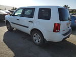 2009 Honda Pilot Lx White vin: 5FNYF38279B004621