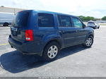 2009 Honda Pilot Lx Blue vin: 5FNYF38279B013528