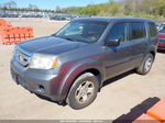 2009 Honda Pilot Lx Gray vin: 5FNYF38299B011117