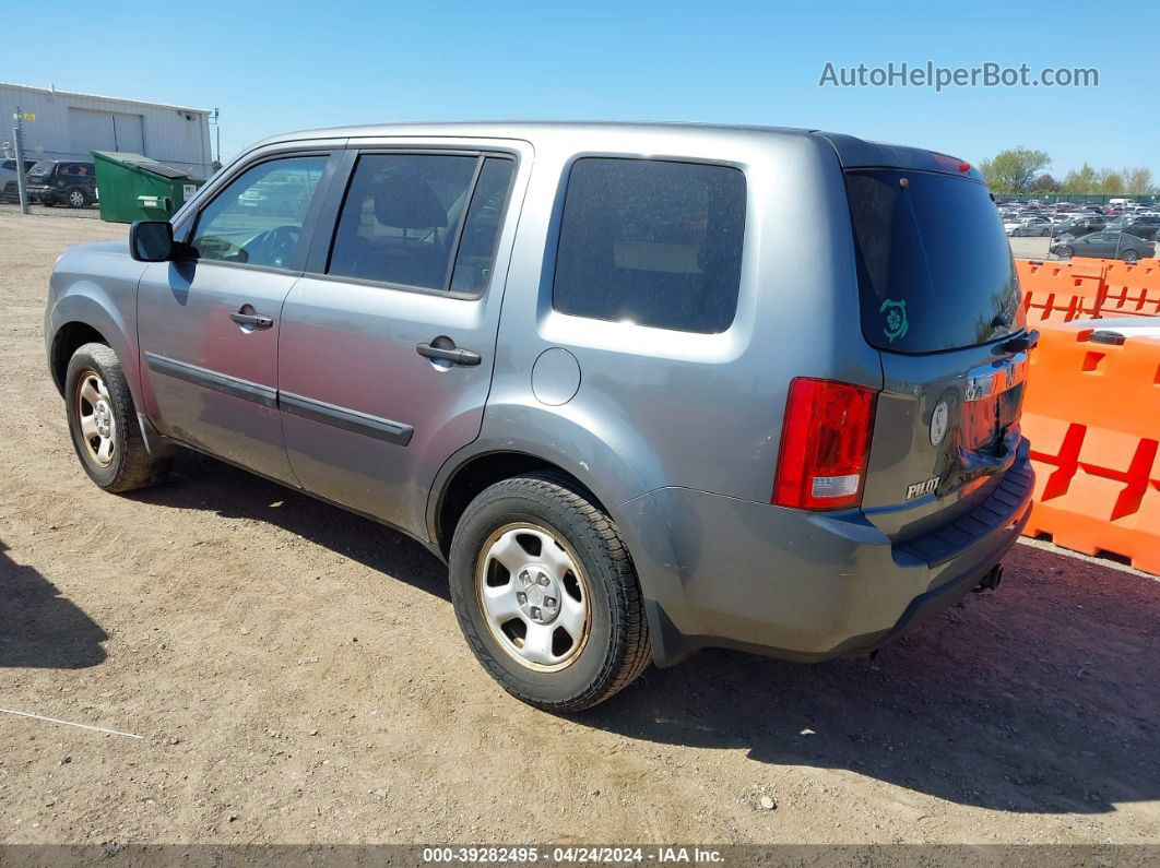 2009 Honda Pilot Lx Gray vin: 5FNYF38299B011117