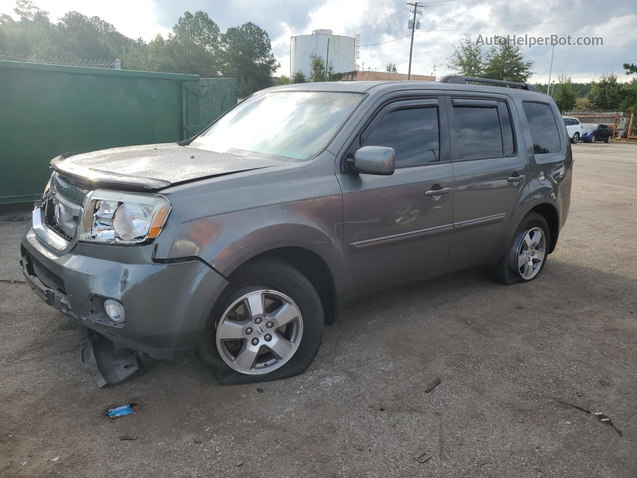 2009 Honda Pilot Ex Gray vin: 5FNYF38439B004116