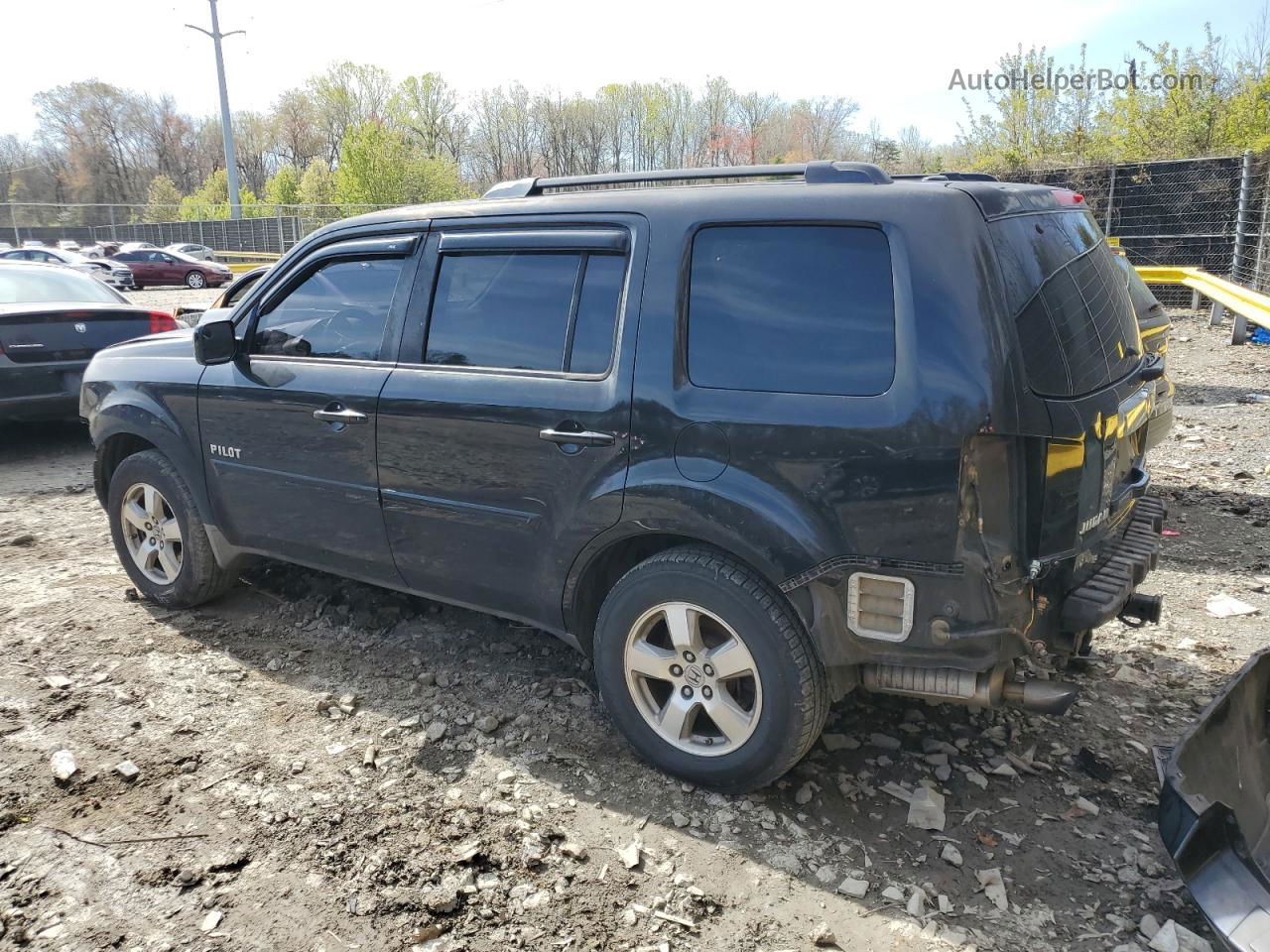 2009 Honda Pilot Ex Черный vin: 5FNYF38459B001198