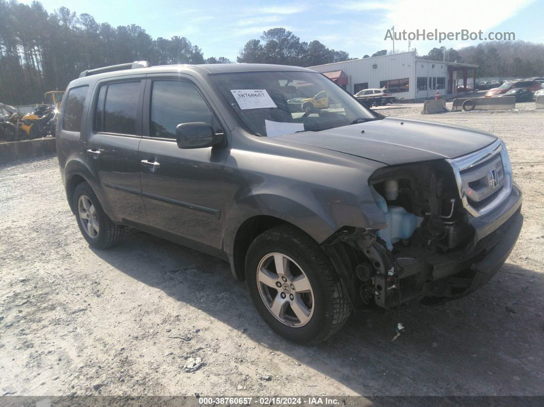 2009 Honda Pilot Ex Gray vin: 5FNYF38469B005972