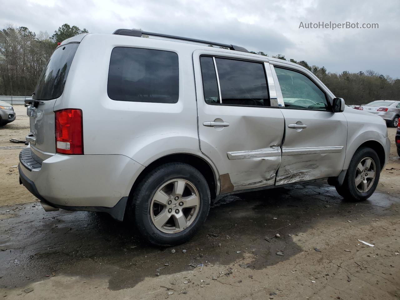 2009 Honda Pilot Ex Silver vin: 5FNYF38479B004376