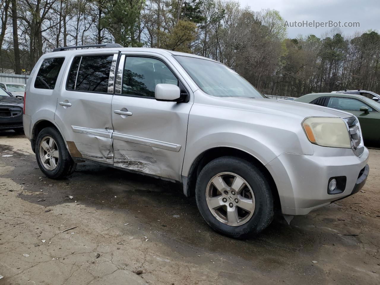 2009 Honda Pilot Ex Silver vin: 5FNYF38479B004376