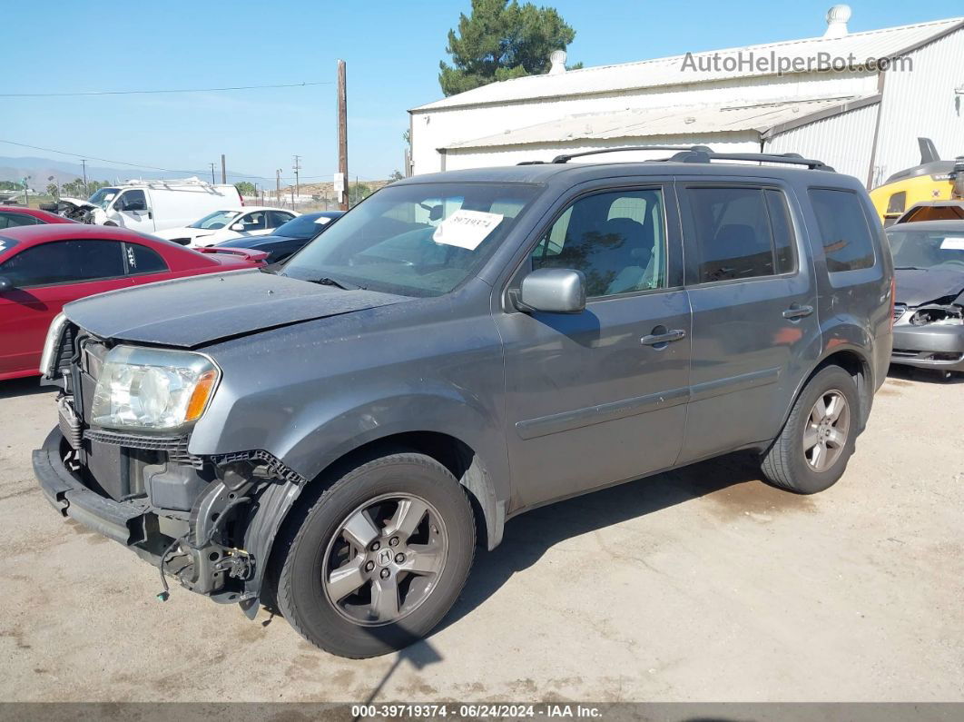 2009 Honda Pilot Ex Gray vin: 5FNYF38489B011255