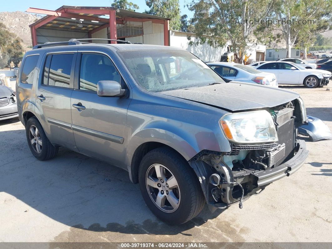 2009 Honda Pilot Ex Gray vin: 5FNYF38489B011255