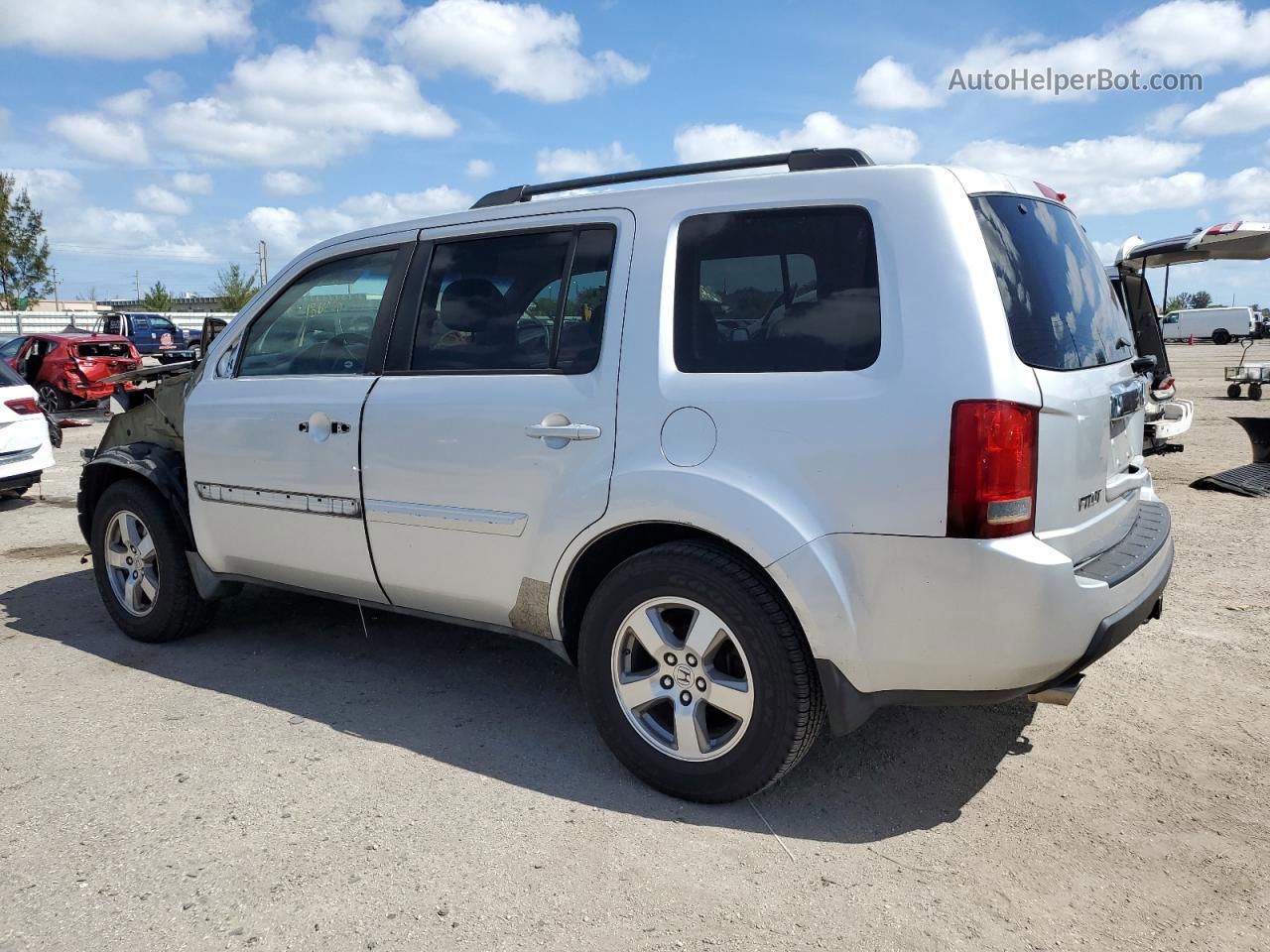 2009 Honda Pilot Ex Silver vin: 5FNYF38499B027299