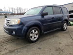 2009 Honda Pilot Ex Blue vin: 5FNYF384X9B001813