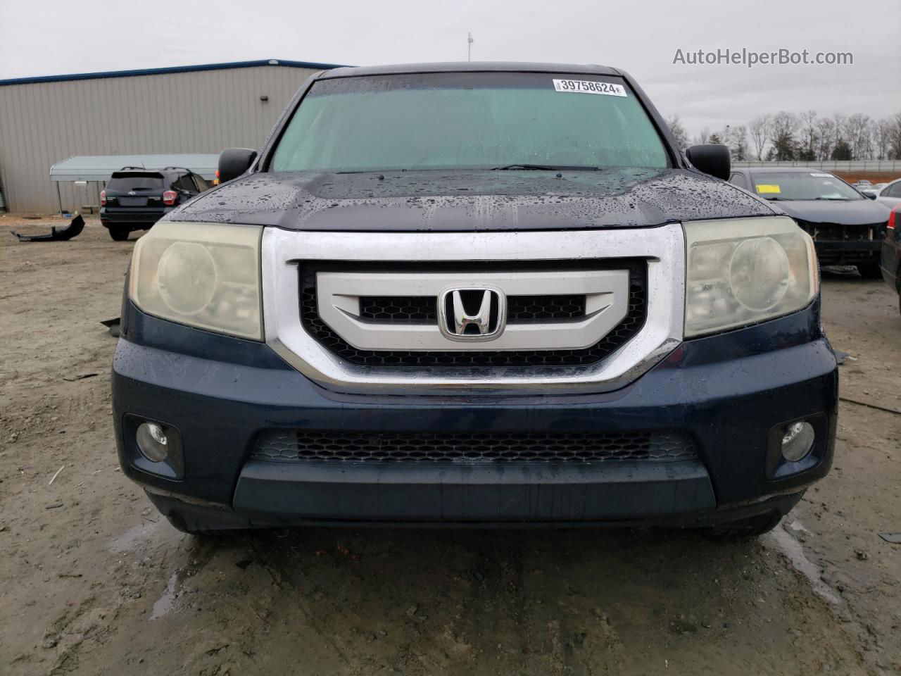 2009 Honda Pilot Ex Blue vin: 5FNYF384X9B001813