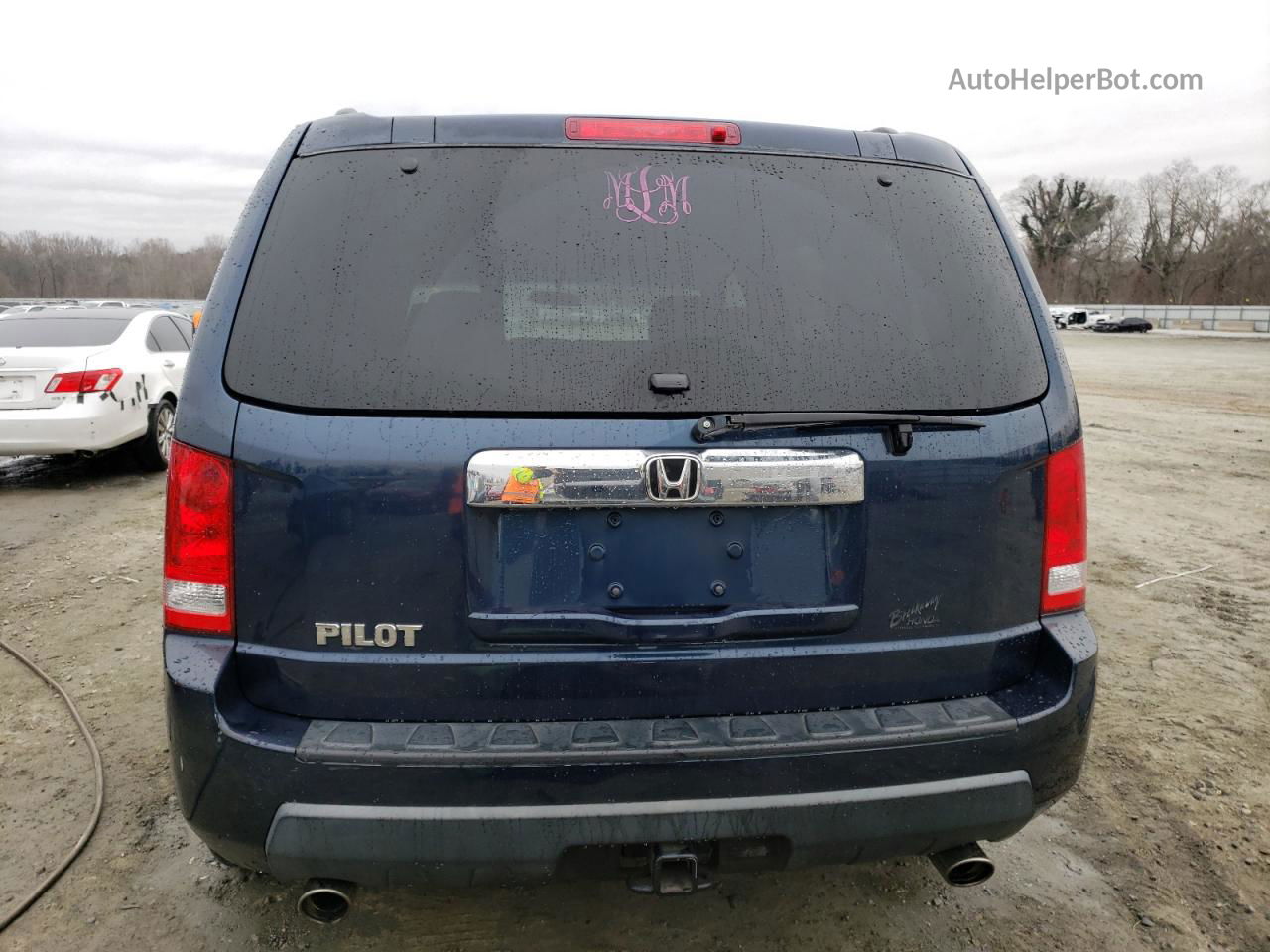 2009 Honda Pilot Ex Blue vin: 5FNYF384X9B001813