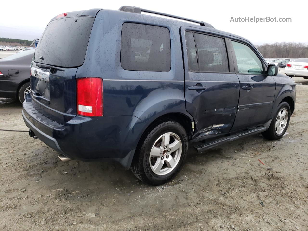 2009 Honda Pilot Ex Blue vin: 5FNYF384X9B001813