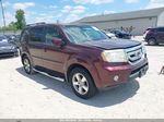 2009 Honda Pilot Ex Burgundy vin: 5FNYF384X9B008924