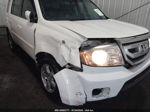 2009 Honda Pilot Ex-l White vin: 5FNYF38509B010349