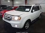 2009 Honda Pilot Ex-l White vin: 5FNYF38509B010349