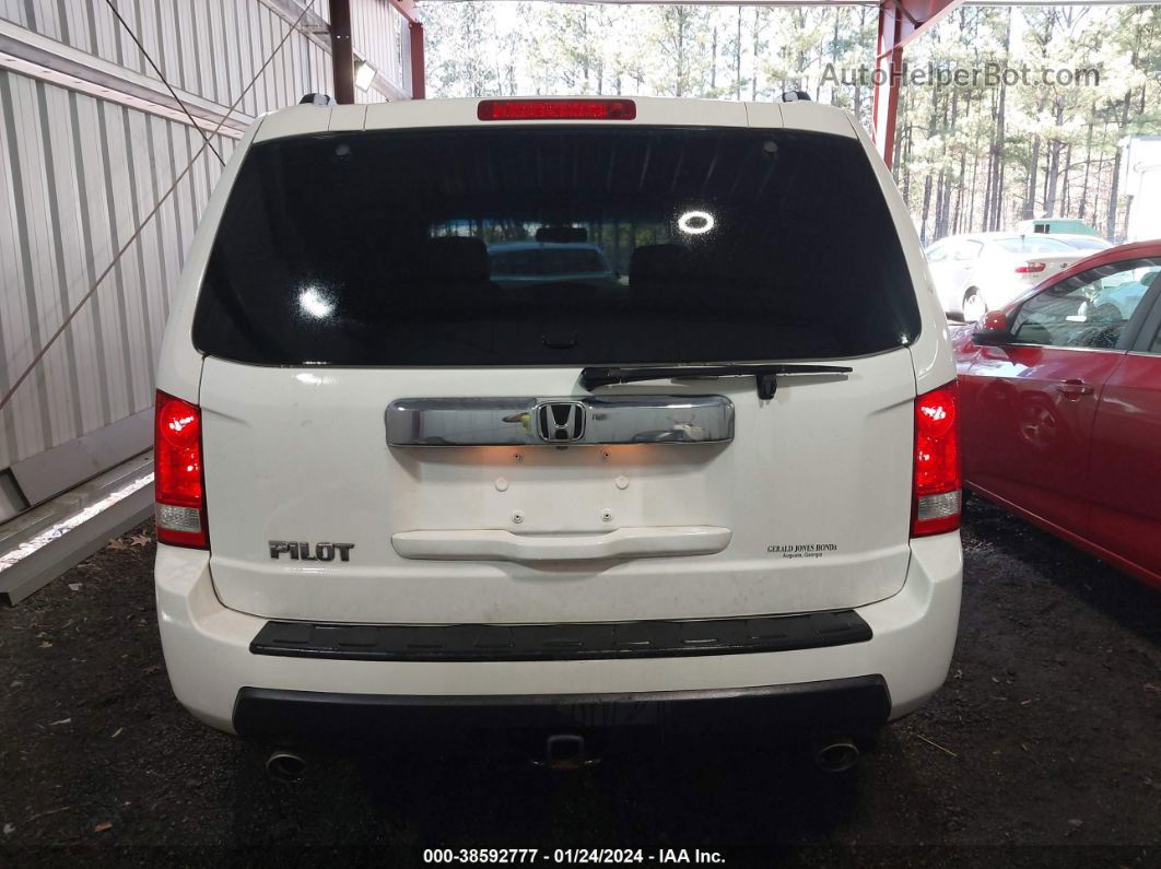 2009 Honda Pilot Ex-l White vin: 5FNYF38509B010349