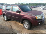 2009 Honda Pilot Ex-l Burgundy vin: 5FNYF38509B023943