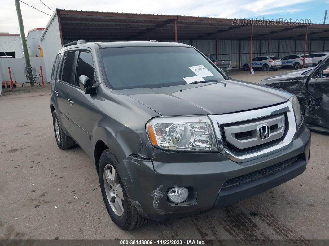 2009 Honda Pilot Ex-l Gray vin: 5FNYF38509B025398