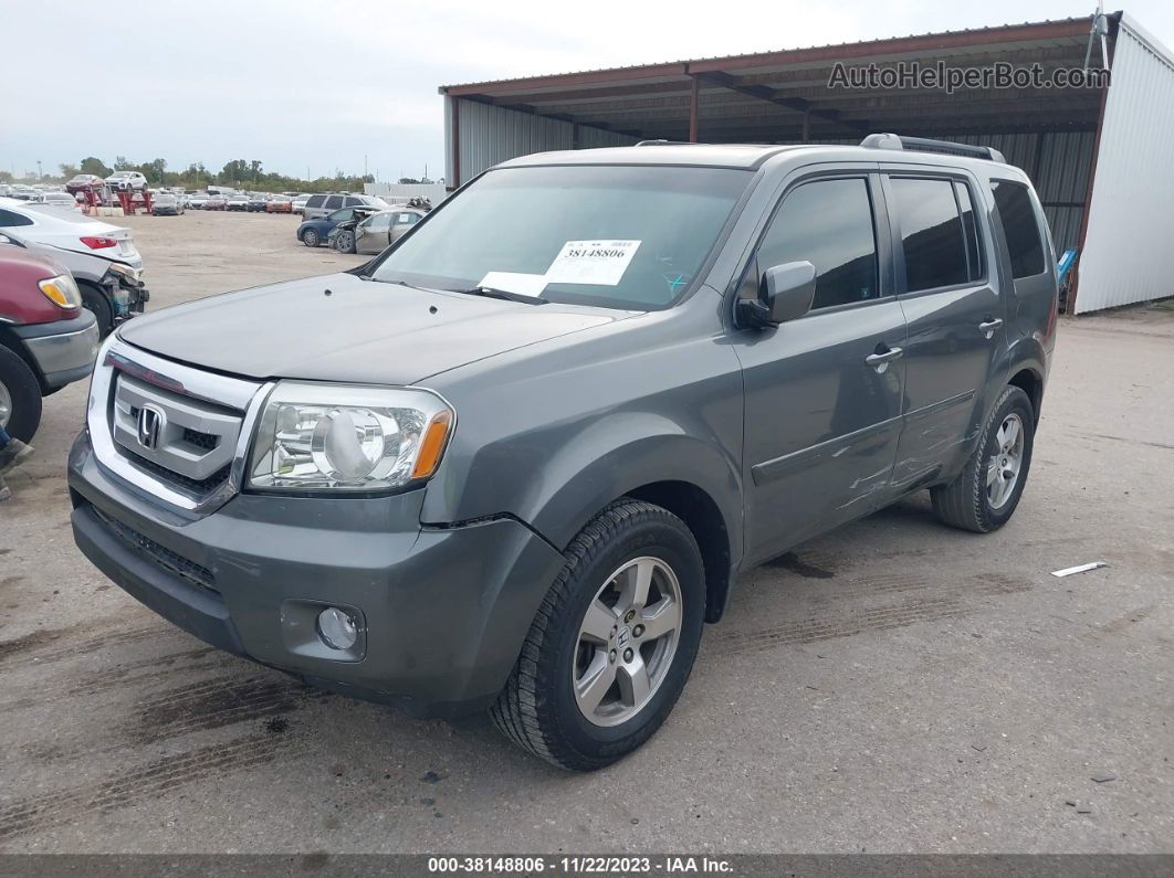 2009 Honda Pilot Ex-l Gray vin: 5FNYF38509B025398