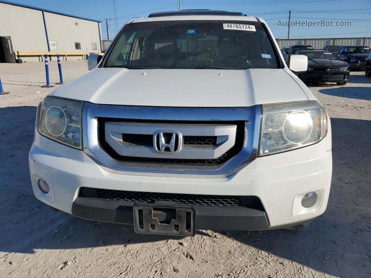 2009 Honda Pilot Exl White vin: 5FNYF38529B018274