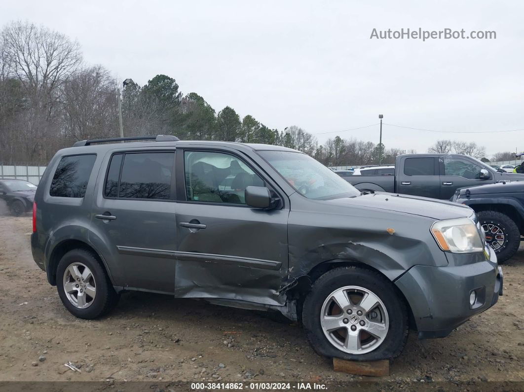 2009 Honda Pilot Ex-l Gray vin: 5FNYF38539B001743