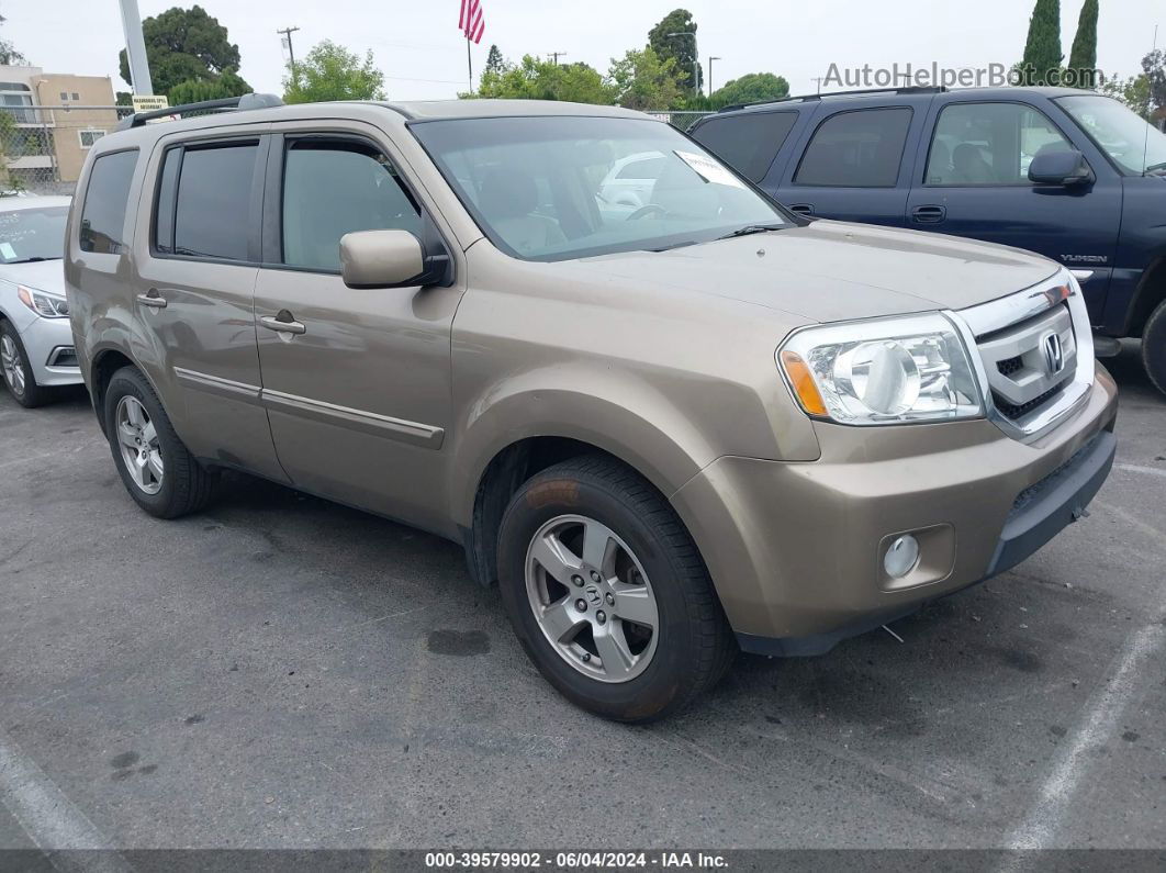 2009 Honda Pilot Ex-l Gold vin: 5FNYF38539B012502