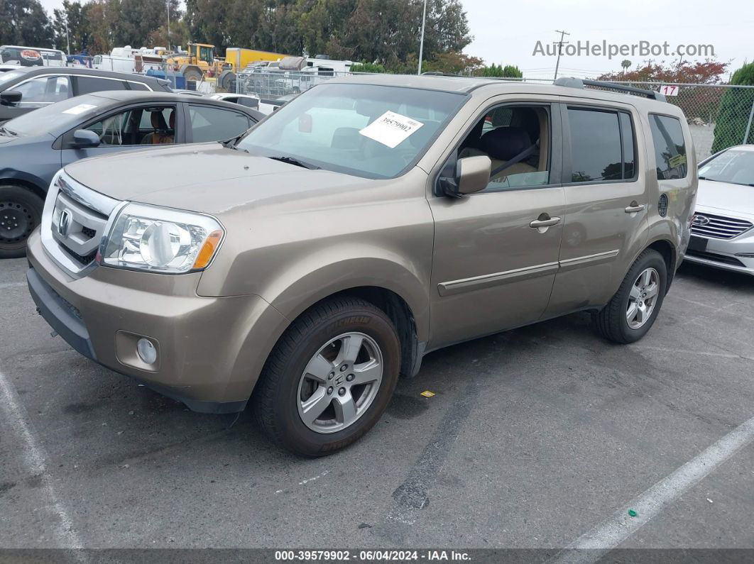 2009 Honda Pilot Ex-l Gold vin: 5FNYF38539B012502