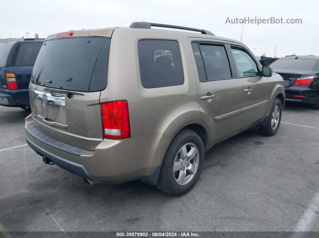 2009 Honda Pilot Ex-l Gold vin: 5FNYF38539B012502