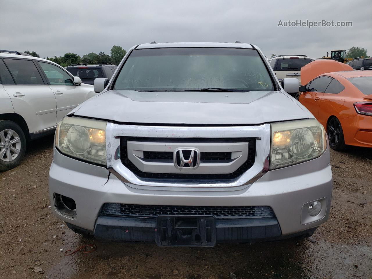 2009 Honda Pilot Exl Silver vin: 5FNYF38549B005669