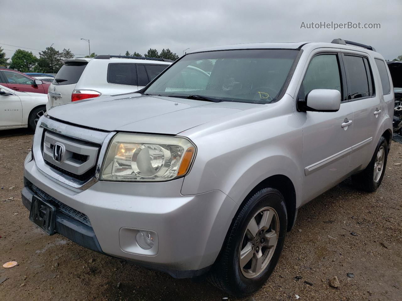 2009 Honda Pilot Exl Silver vin: 5FNYF38549B005669