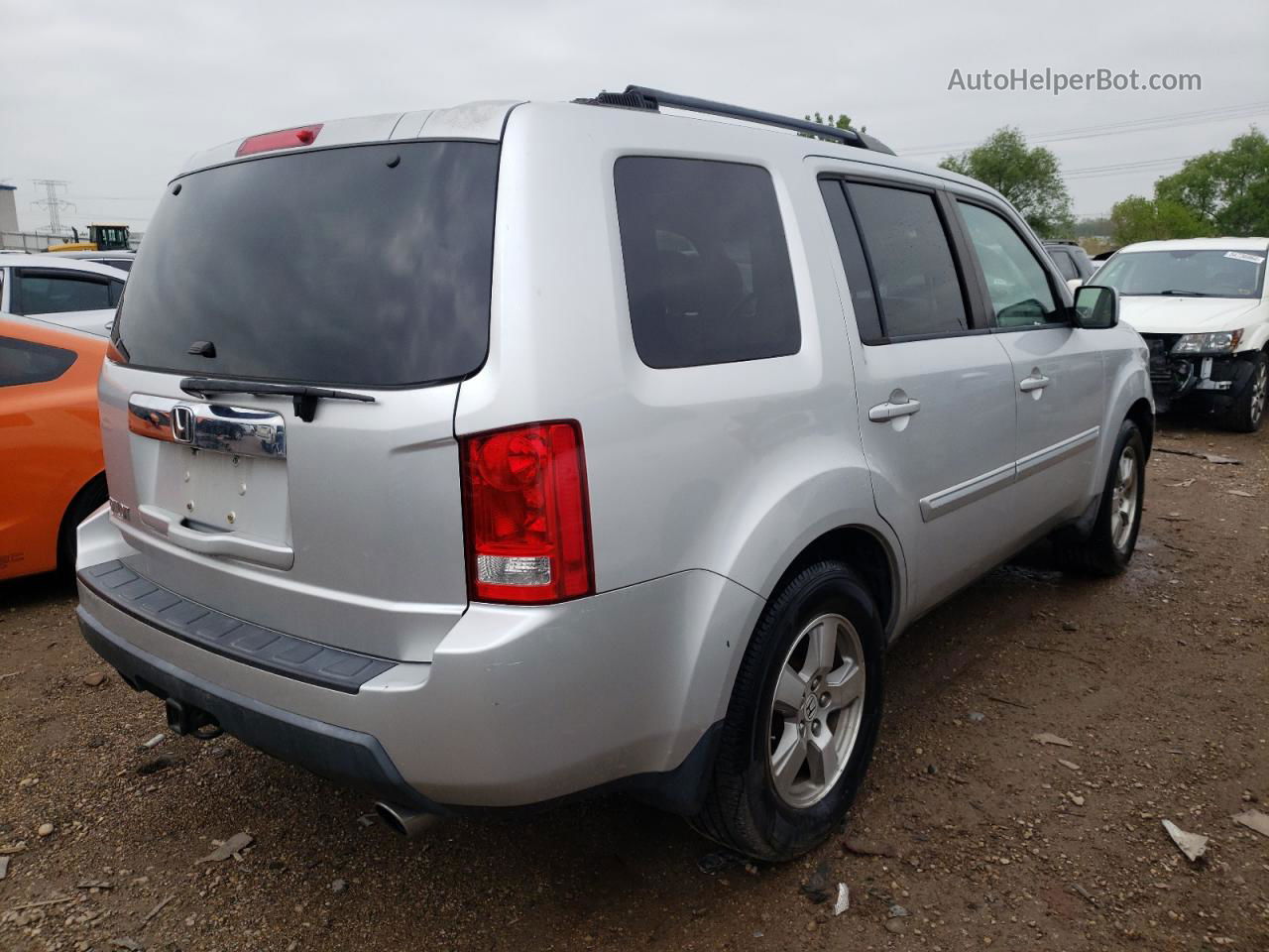 2009 Honda Pilot Exl Silver vin: 5FNYF38549B005669