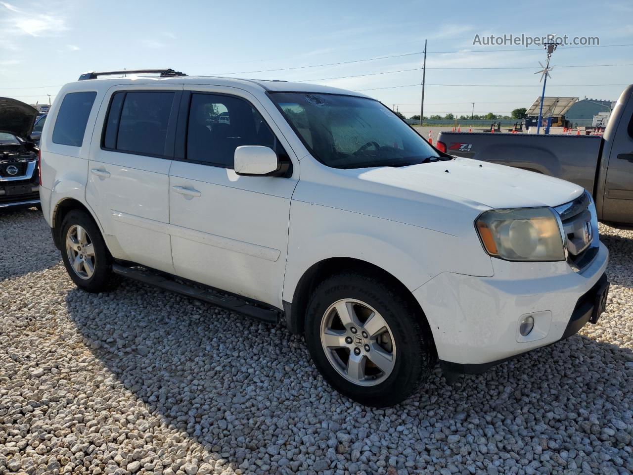 2009 Honda Pilot Exl Белый vin: 5FNYF38549B012914