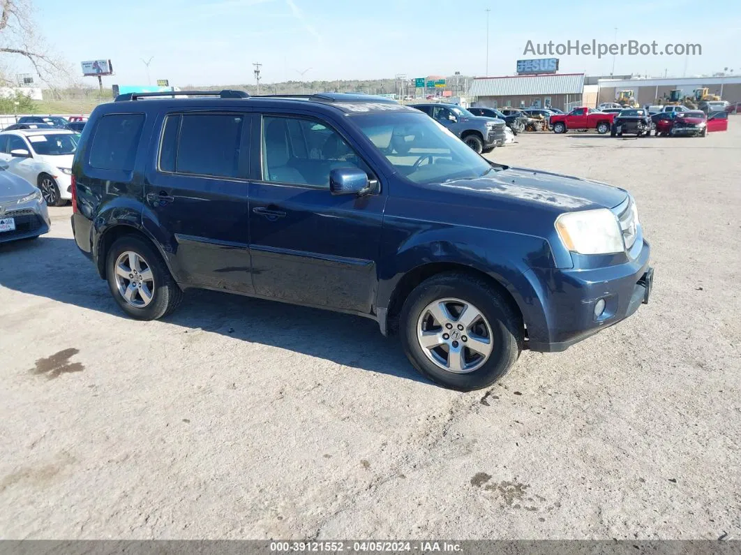 2009 Honda Pilot Ex-l Dark Blue vin: 5FNYF38549B018955