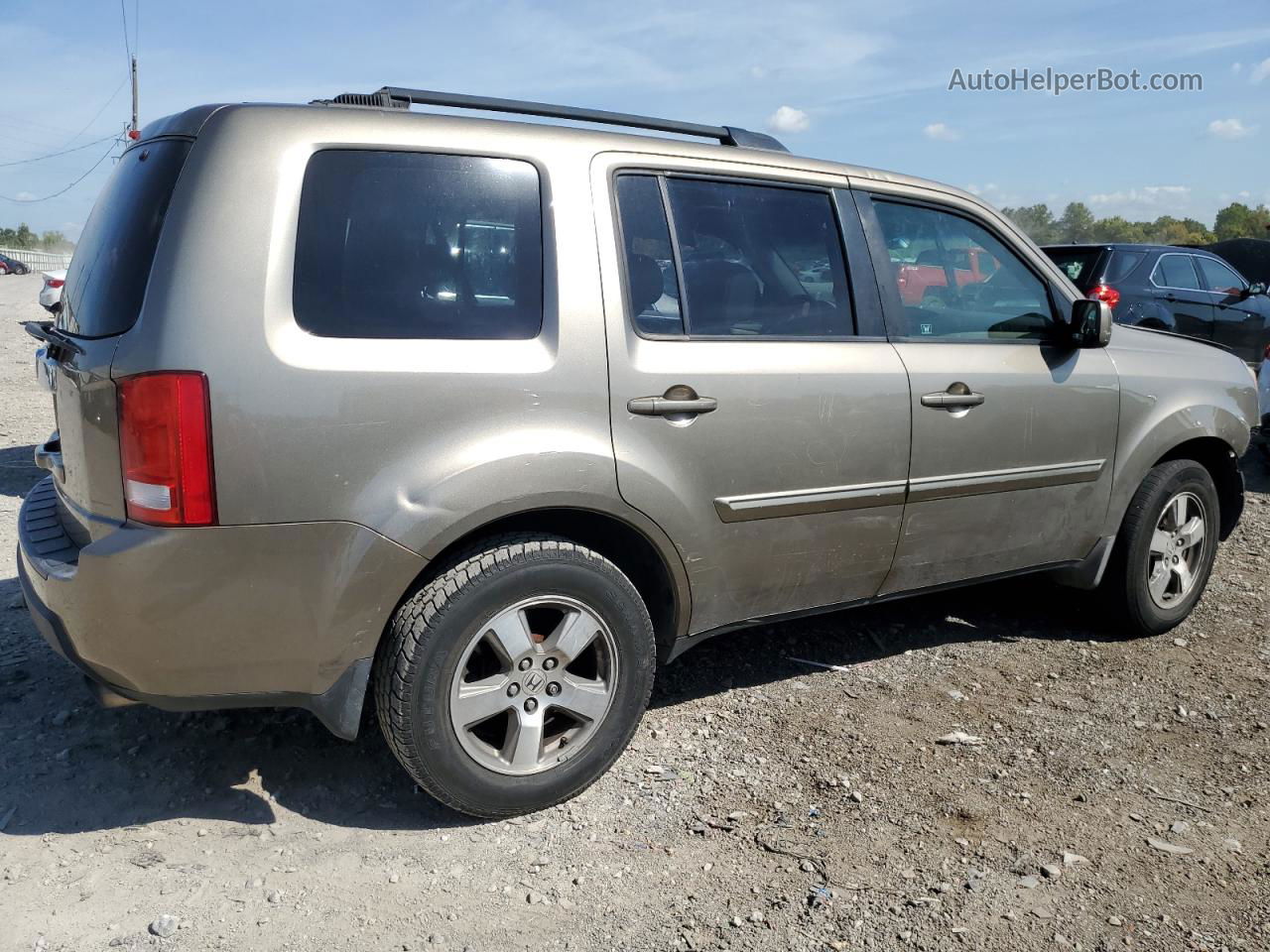 2009 Honda Pilot Exl Золотой vin: 5FNYF38549B023282